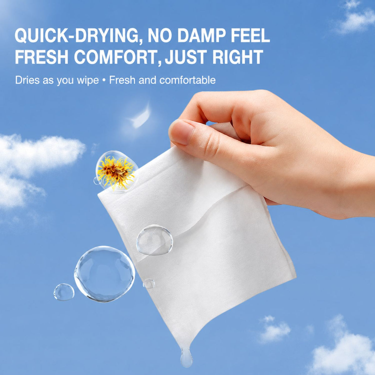 Ready Stock Naughty Tom Flushable Wet Toilet Wipes 80 Sheets Thick Soft 200x150mm