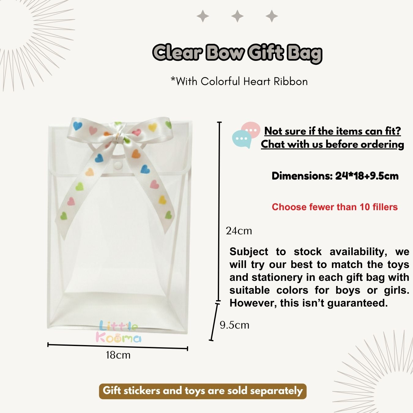 Ready Stock Kids Kindergarten Party Gift Bag Toys Set Cake-cutting Sessions Party Return Gifts Birthday Goodie Bag - Little Kooma