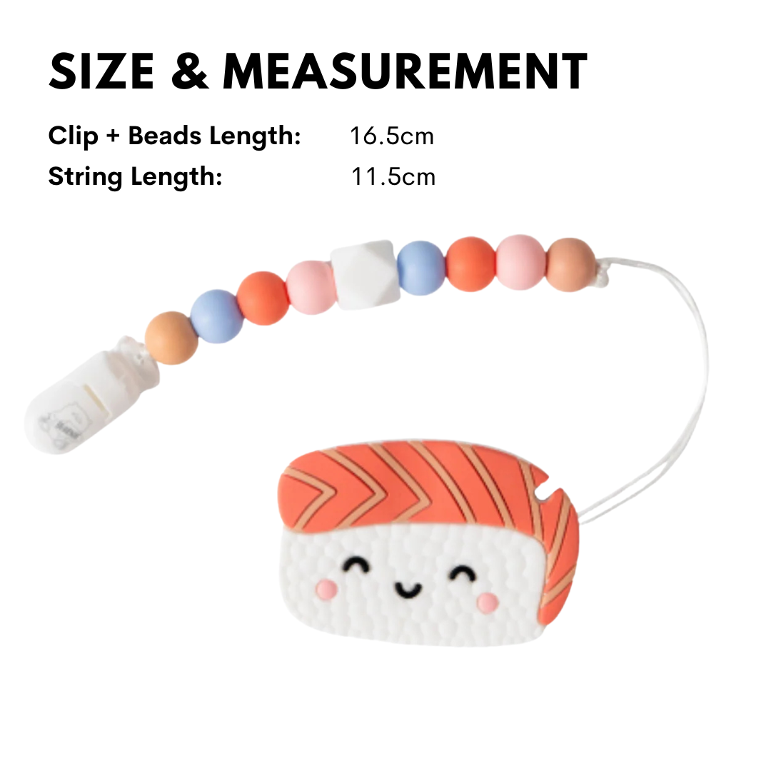 Baby Teether Set Cute SuShi Silicone Teether Set By Little Bearnier