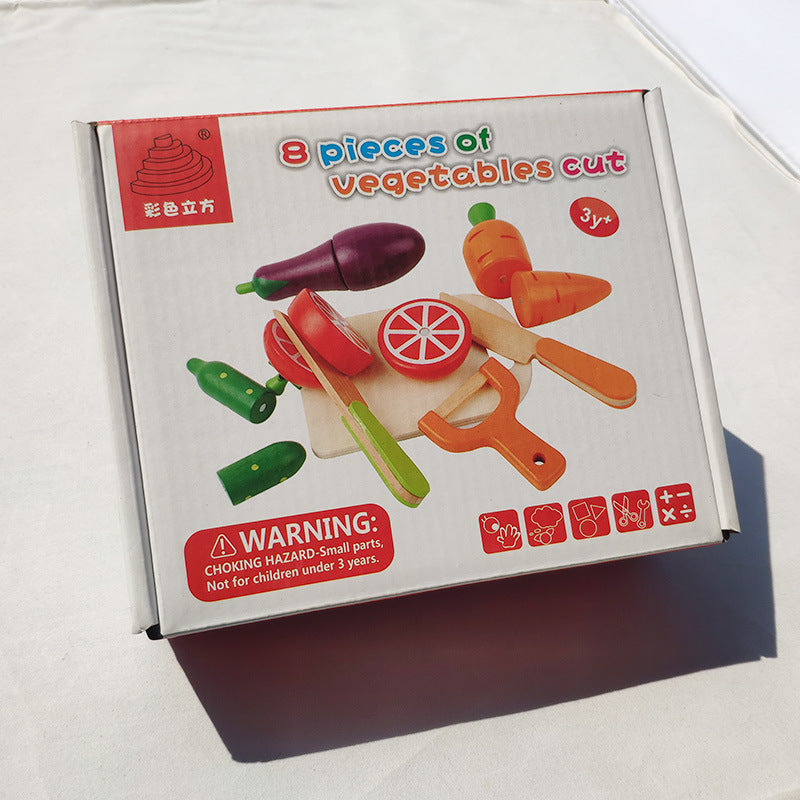 Kids Wooden Magnetic Vegetables Fruits Cut Clearance Sale 6 Years + - Little Kooma