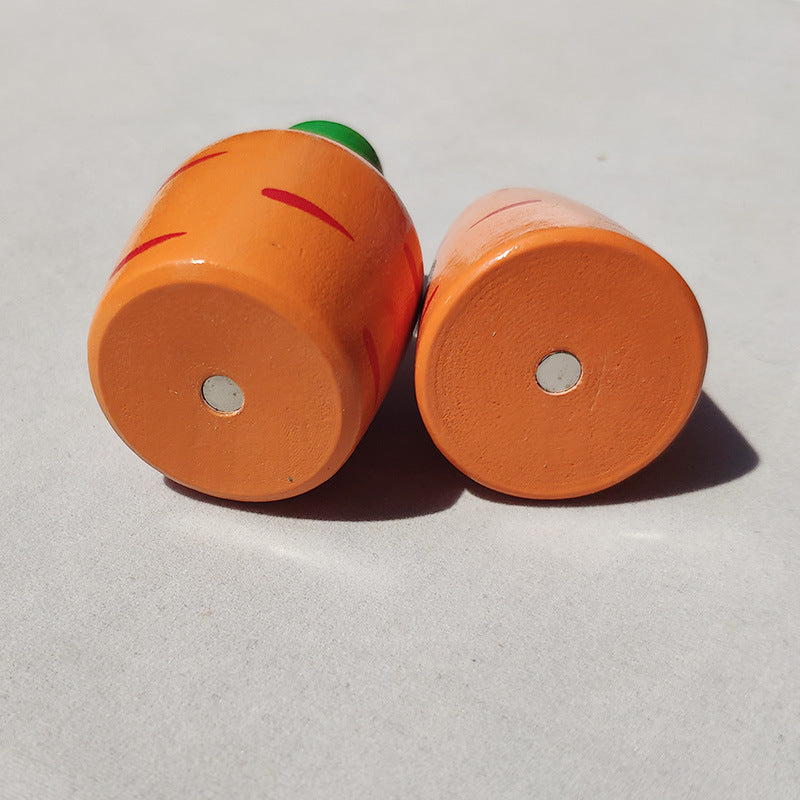 Kids Wooden Magnetic Vegetables Fruits Cut Clearance Sale 6 Years +