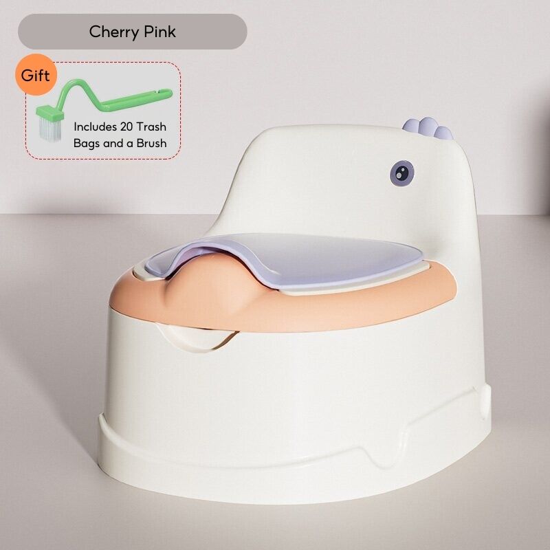 Baby Toddler Infant Boy Girl Plastic Cute Dinosaur Potty Training Seat Potty Toilet Chair With Closing Lid - Little Kooma