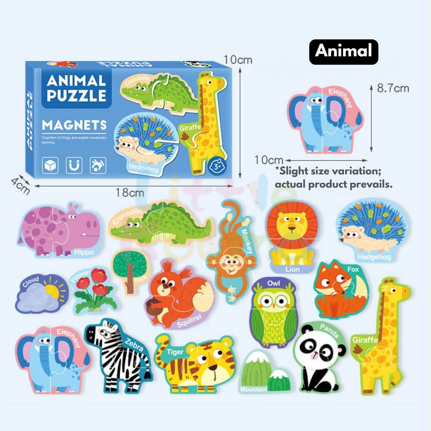 Ready Stock Magnetic Alphabet & Number Puzzle Early Learning Toy for Kids 3 Years +