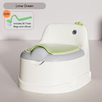 Baby Toddler Infant Boy Girl Plastic Cute Dinosaur Potty Training Seat Potty Toilet Chair With Closing Lid - Little Kooma