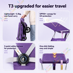 Ready Stock Baby Stroller Lightweight Foldable Cabin Size Travel Compact Portable Newborn Toddler - Little Kooma