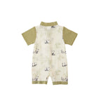 Singapore Souvenir Gift Panda Eat Bamboos Baby Boy Cheongsam Romper 0841 - Little Kooma