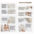 Ready Stock Foldable Baby High Chair & Kids Study Chair – Adjustable Height, Safety Guard, Learning Tower