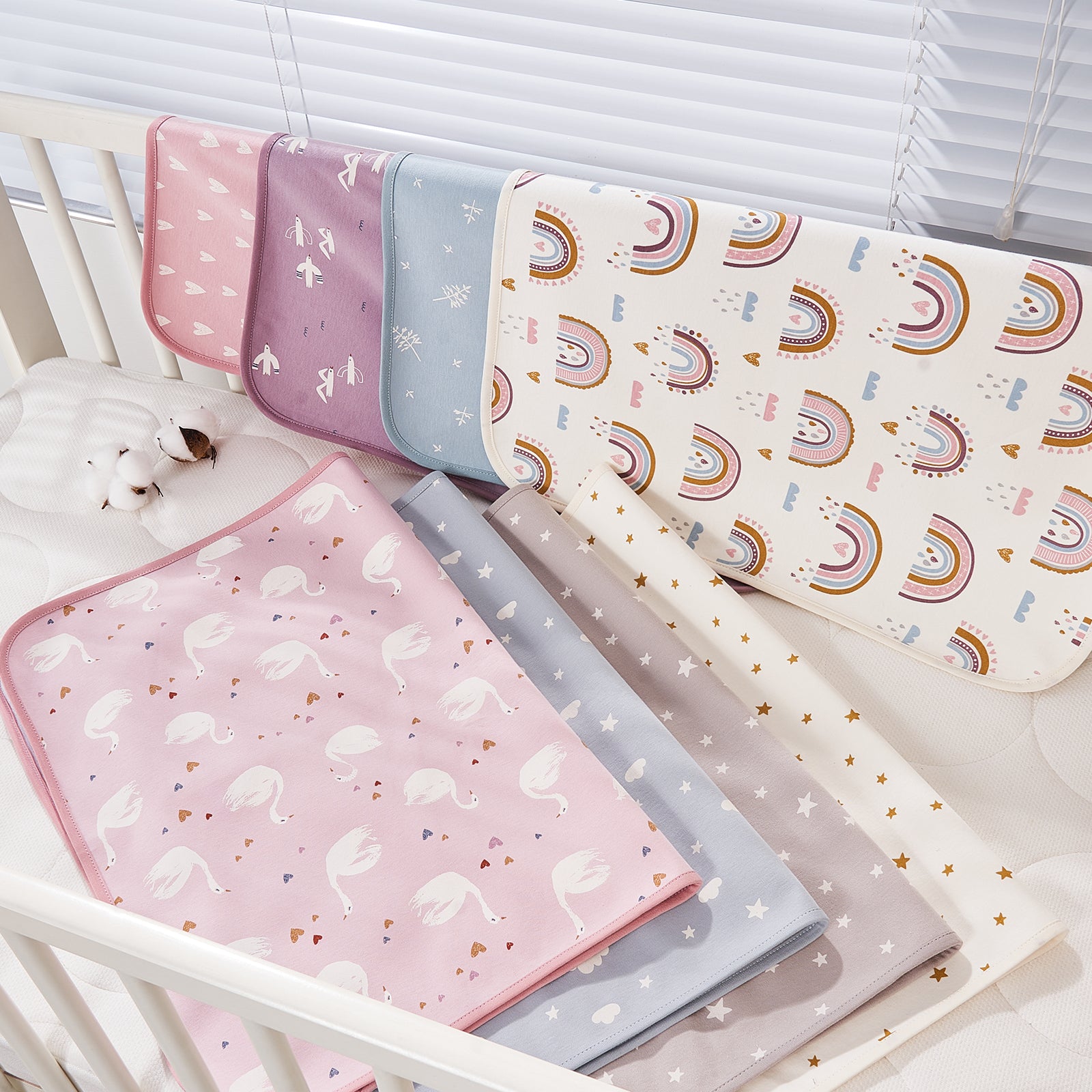 Baby Breathable Cotton Waterproof Crib Mattress Cover Pad Diaper Changing Mat - Little Kooma