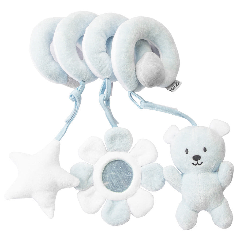 New Born Baby Boy LED Light Socks Cloth Books Plush Blanket Romper Spiral Toy Blue Bear Suitcase Mummy Makeup Box Gift Hamper Gift Box Set - Little Kooma
