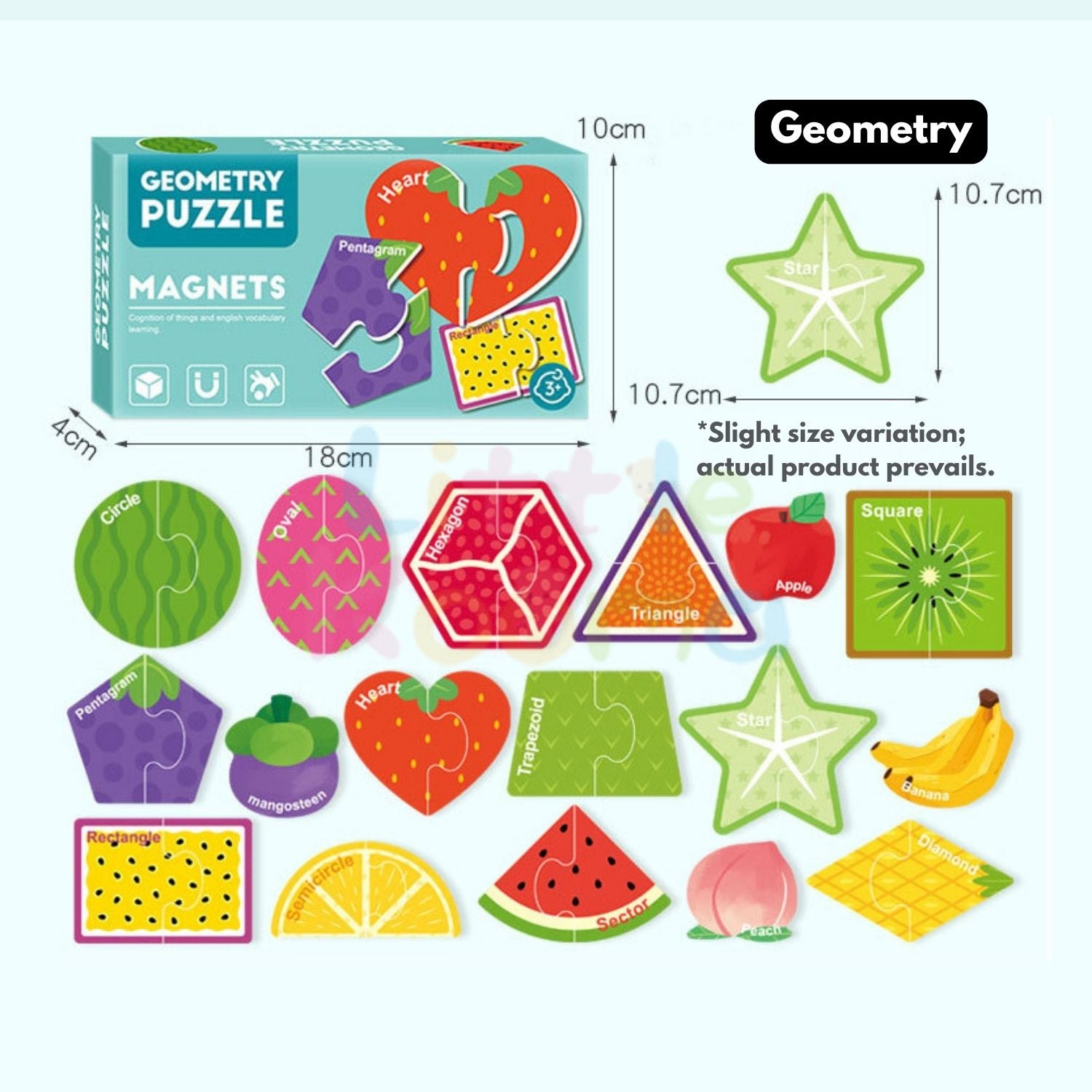 Ready Stock Magnetic Alphabet & Number Puzzle Early Learning Toy for Kids 3 Years +