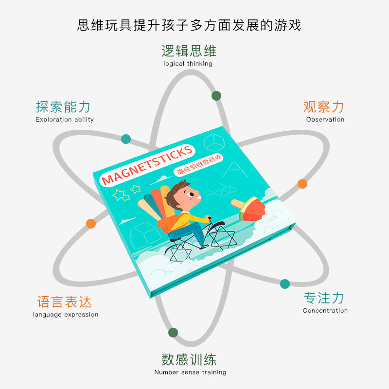 Wooden Magnet Sticks Clearance Sale 3 Years + - Little Kooma