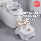 Ready Stock Baby Potty Training Toilet Seat with Anti-Slip Step Stool & Soft Cushion