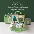 Baby Boy Forest Warrior Clothing Gift Set with Rompers, Socks, Hat and Suitcase