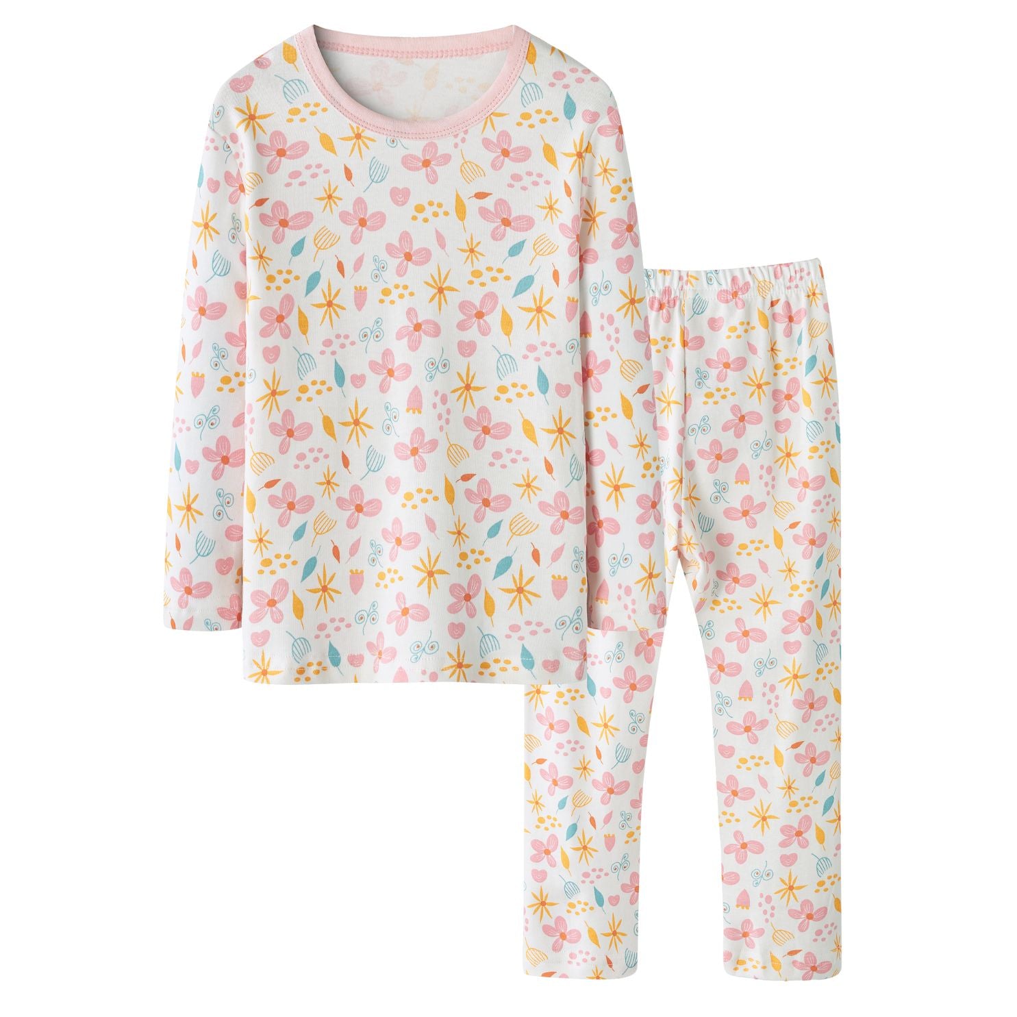 Baby Kids Pajamas Floral Top n Pants Set - Little Kooma
