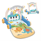 3-in-1 Baby Play Mat, Gym & Walker – Adjustable Piano Playmat, Tummy Time Activity Center, and Infant Walker for Boys & Girls 0 Month + - Little Kooma