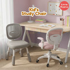 Ready Stock Kids Ergonomic Study Chair Height Adjustable 360° Swivel WithWithout Wheels Footrest