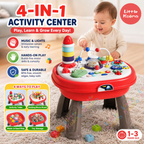 4-In-1 Multi-Functional Baby Activity Center & Toddler Play Table For 1-3 Years Kids - Little Kooma