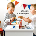 Wooden Register Set Checkout Counter Social Role Play Toy Montessori Toy 3 Years + - Little Kooma