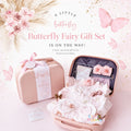 Butterfly Fairy Baby Girl Gift Set with Dress, Romper, Accessories & Premium Carry Case