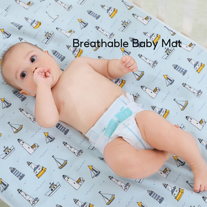 Baby Breathable Cotton Waterproof Crib Mattress Cover Pad Diaper Changing Mat - Little Kooma