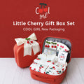 Little Cherry Baby Girl Gift Set with Romper, Bib, Headband, Socks & PC Keepsake Suitcase