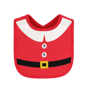 Christmas Baby Red Waterproof Santa Bib - Little Kooma