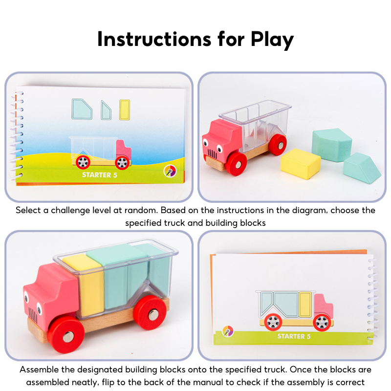 Assembling Toy Truck Preschool Puzzle Game 3 Years + - Little Kooma