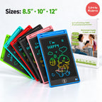Kids LCD Writing Tablet & Reusable Doodle Board with Stylus 2 Years + | 8.5", 10" & 12"