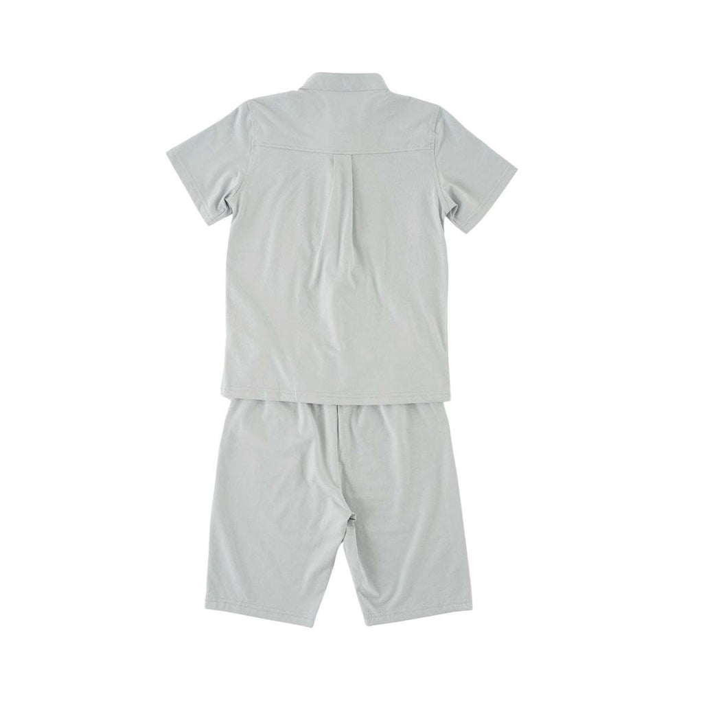 Singapore Souvenir Gift Vitality n Wisdom Blue Family Set Baby Kids Boys Cheongsam Set Top n Shorts CNY Chinese New Year Outfit 0844 - Little Kooma