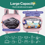 BabbleRoo Original Unisex Baby Diaper Bag Backpack Changing Bags with Changing Pad Insulated Pockets & Pacifier Holder for Boys Girls WELAVILA Large Multifunction Travel Back Pack for Mom & Dad - Little Kooma
