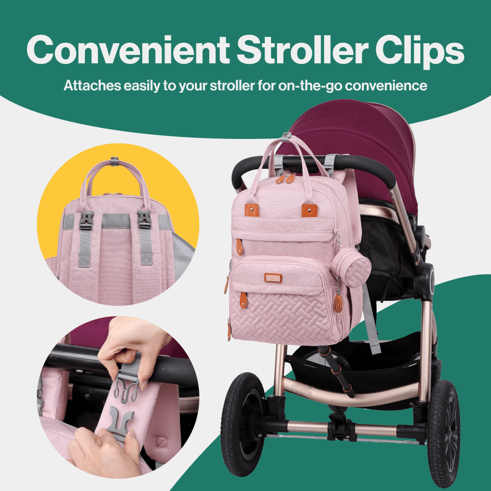 BabbleRoo Original Unisex Baby Diaper Bag Backpack Changing Bags with Changing Pad Insulated Pockets Pacifier Holder for Boys Girls WELAVILA Large Multifunction Travel Back Pack for Mom Dad Little