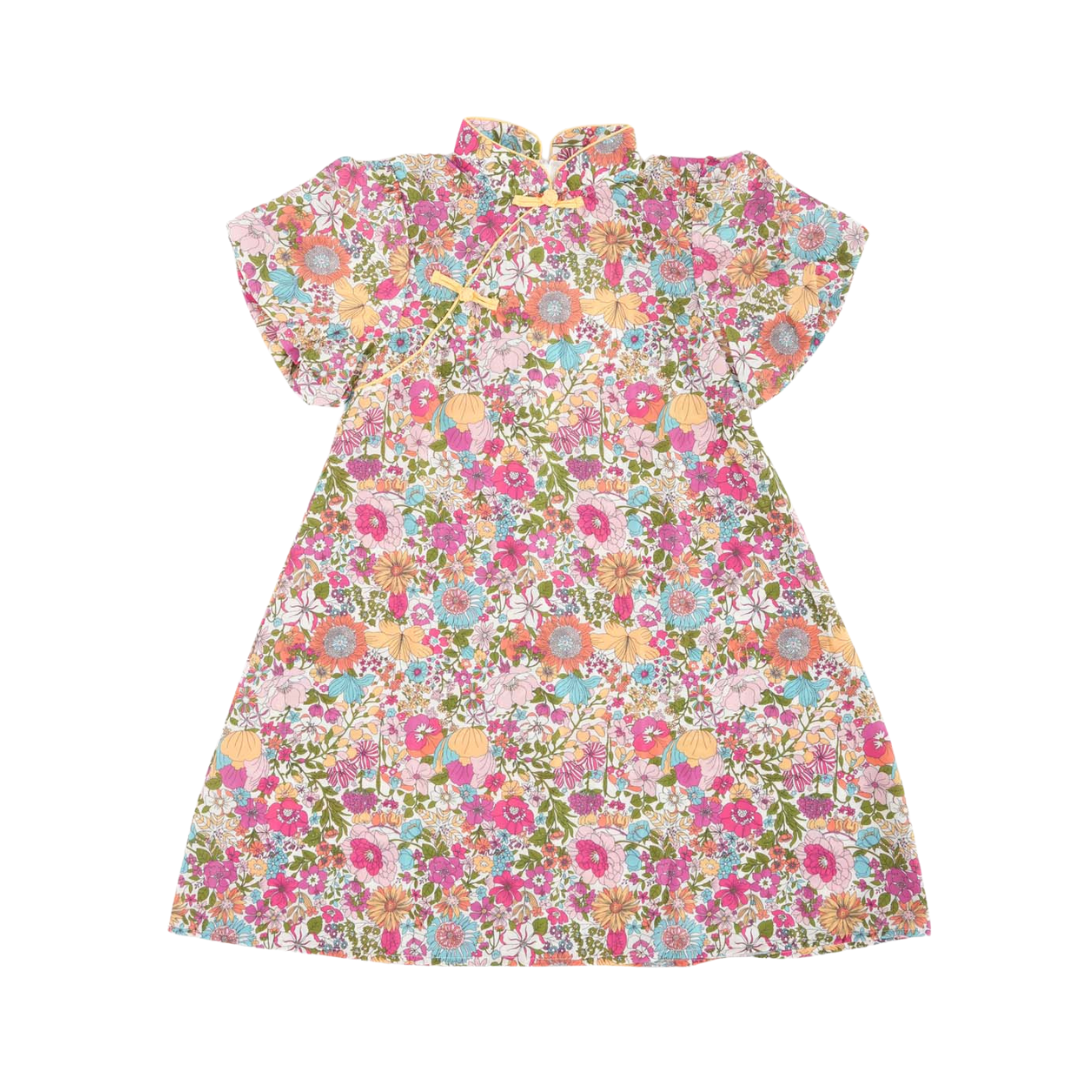 Singapore Souvenir Gift Floral Baby Kids Girl Cheongsam Dress 0854 - Little Kooma