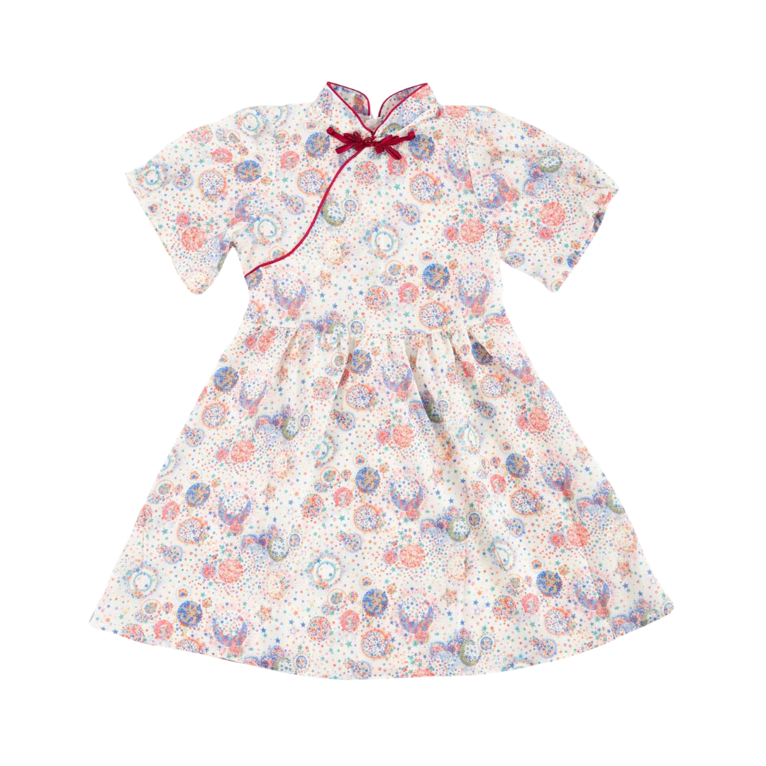 Singapore Souvenir Gift Star n Moon Baby Kids Girl Cheongsam Dress 0852 - Little Kooma