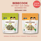 Baby Sun-Dried Seaweed Mix 25g Resealable Pack For 12 months Baby With Original Seaweed, Seafood and Vegetable - My First Sun-Dried Seaweed Mix By BeBecook - Little Kooma