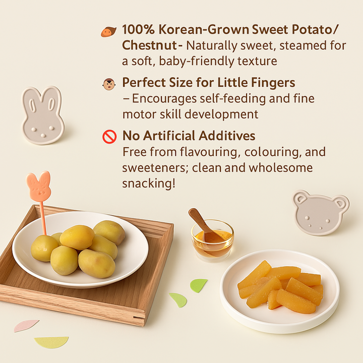 Baby Yummy Snack Pack For 12 months Baby With Sweet Potato and Chestnut - My First Yummy Snack By BeBecook