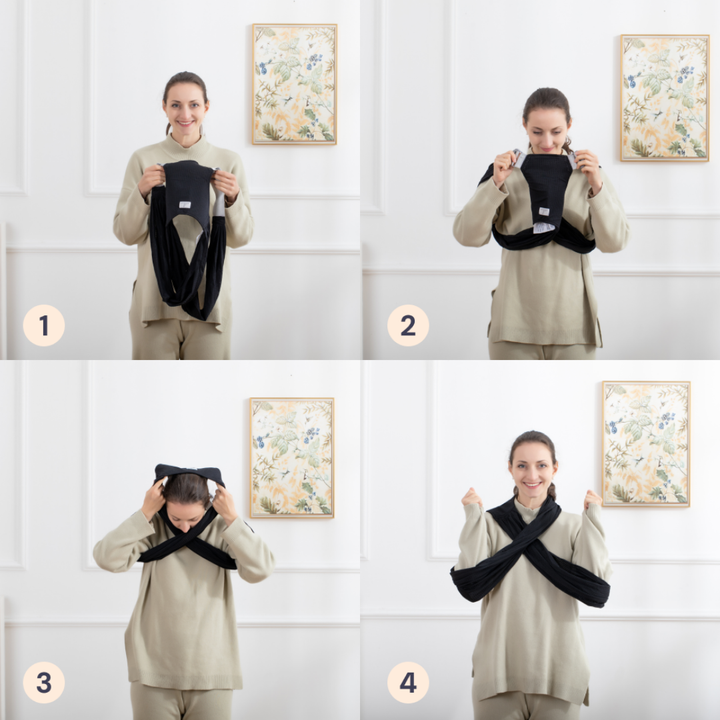 Babbleroo Baby Wrap Carrier Hands-Free Carrier Perfect Baby Shower Gift