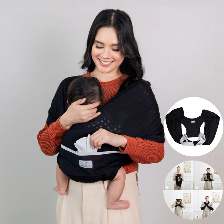 Babbleroo Baby Wrap Carrier Hands-Free Carrier Perfect Baby Shower Gift
