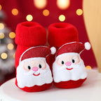Christmas Baby Red Santa Anti-slip Socks - Little Kooma