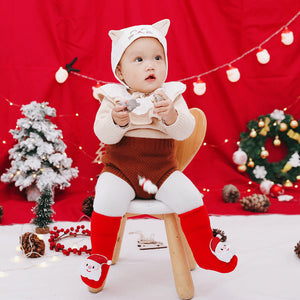 Christmas Baby Red Santa Anti-slip Socks - Little Kooma