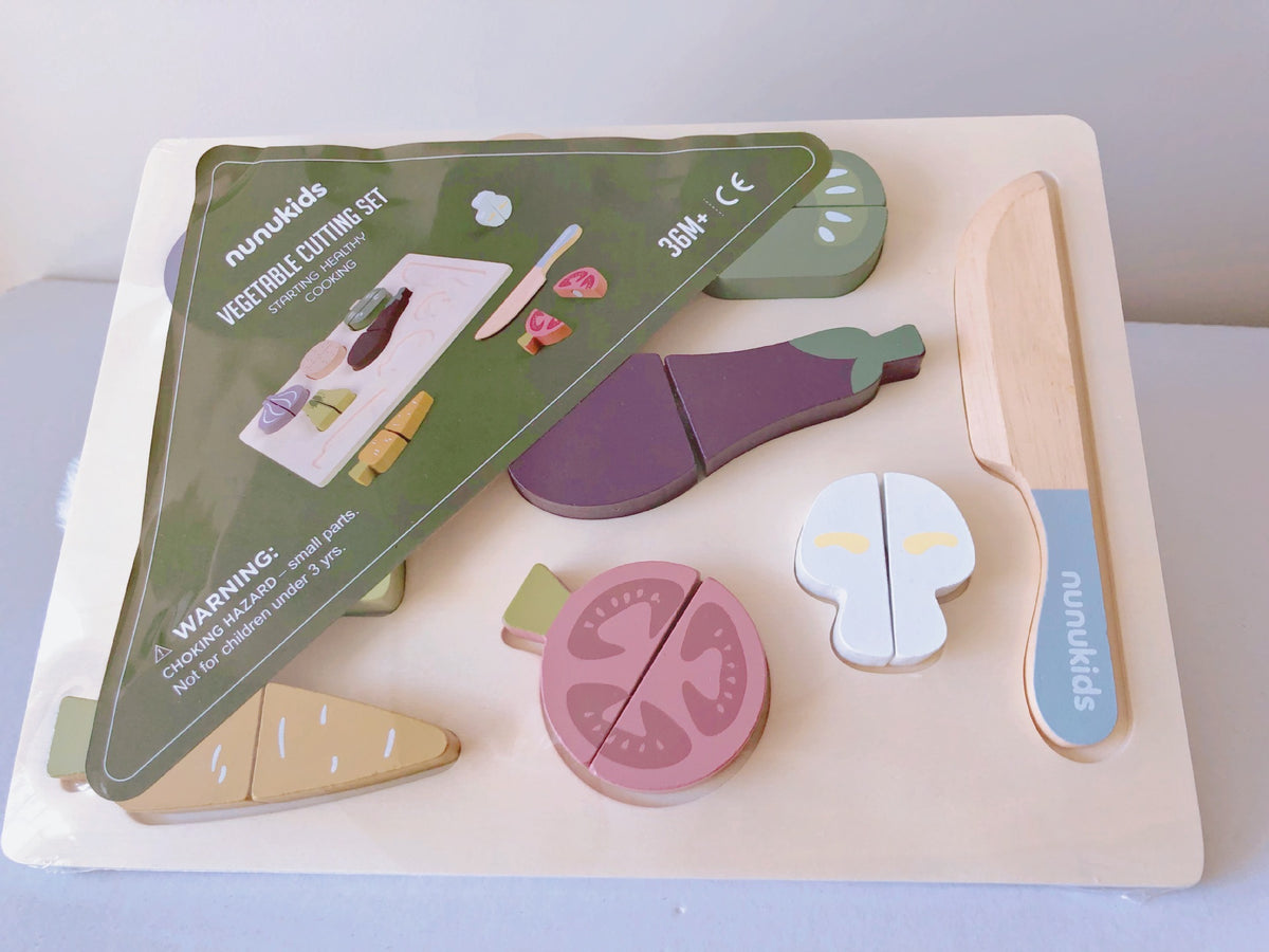 Kids Flat Veggie Cutting Toy Set Clearance Sale 3 Years +