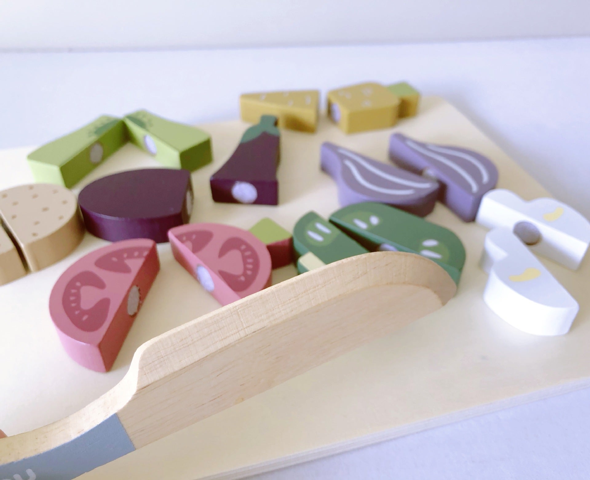 Kids Flat Veggie Cutting Toy Set Clearance Sale 3 Years + - Little Kooma