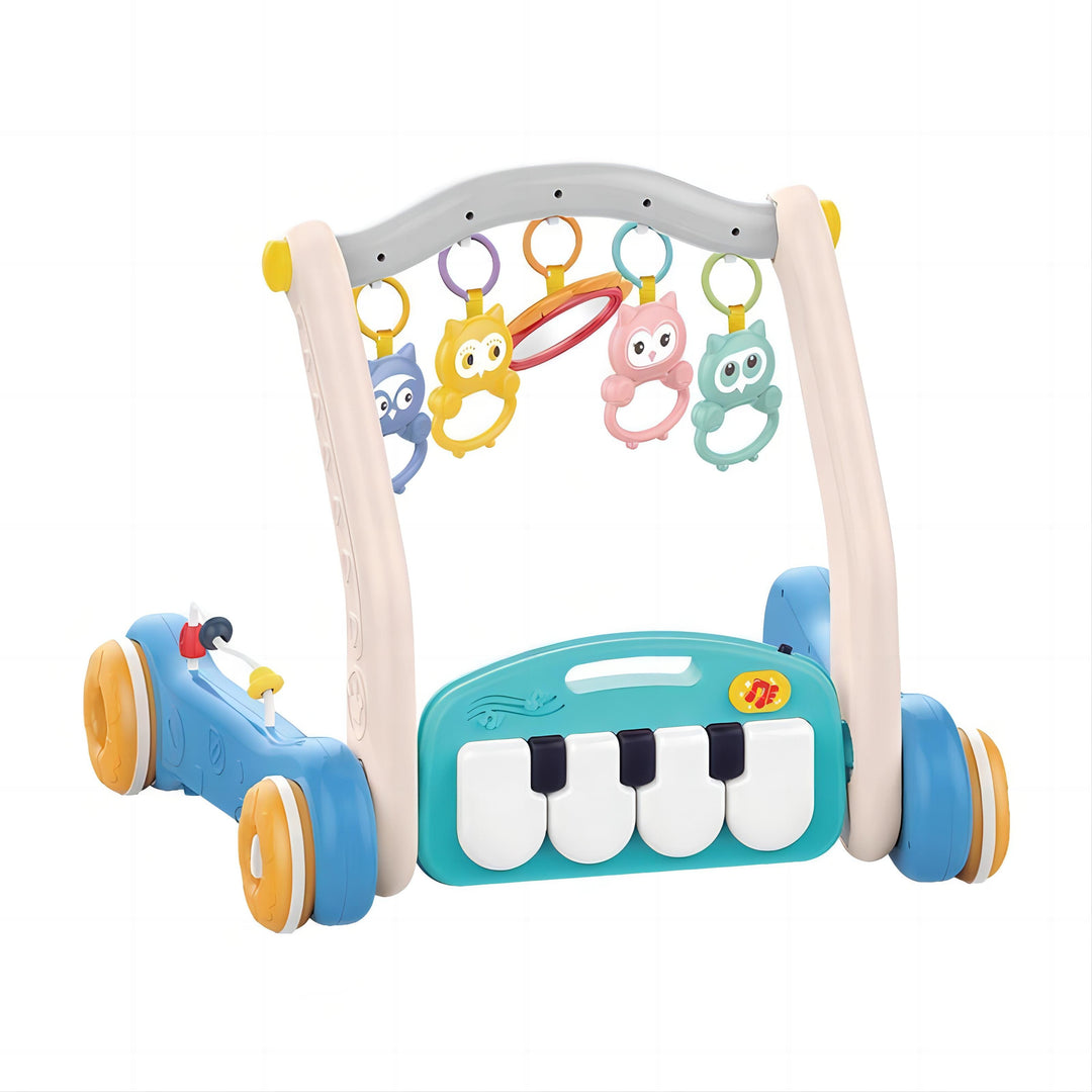 3-in-1 Baby Play Mat, Gym & Walker – Adjustable Piano Playmat, Tummy Time Activity Center, and Infant Walker for Boys & Girls 0 Month + - Little Kooma