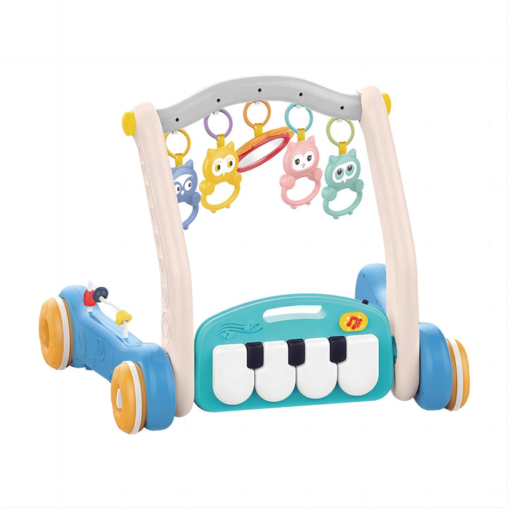 3-in-1 Baby Play Mat, Gym & Walker – Adjustable Piano Playmat, Tummy Time Activity Center, and Infant Walker for Boys & Girls 0 Month + - Little Kooma