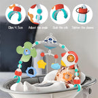 6-in-1 Baby Activity Arch & Music Box – One-Button Start, Rotating Toys, Soft Lights, and Adjustable Volume for Sensory Play New Born + - Little Kooma