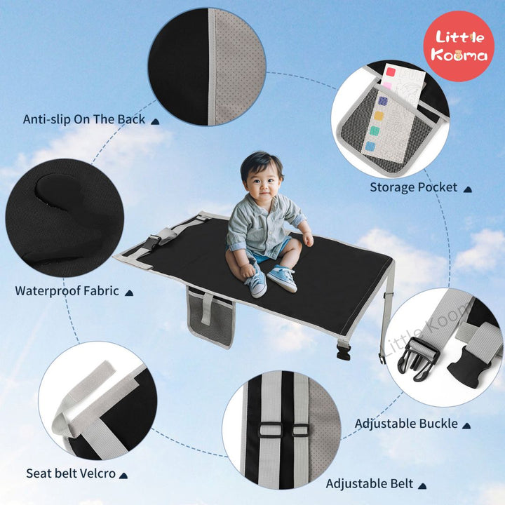 Baby Kids Portable Airplane Seat Extender Adjustable Buckles - Little Kooma