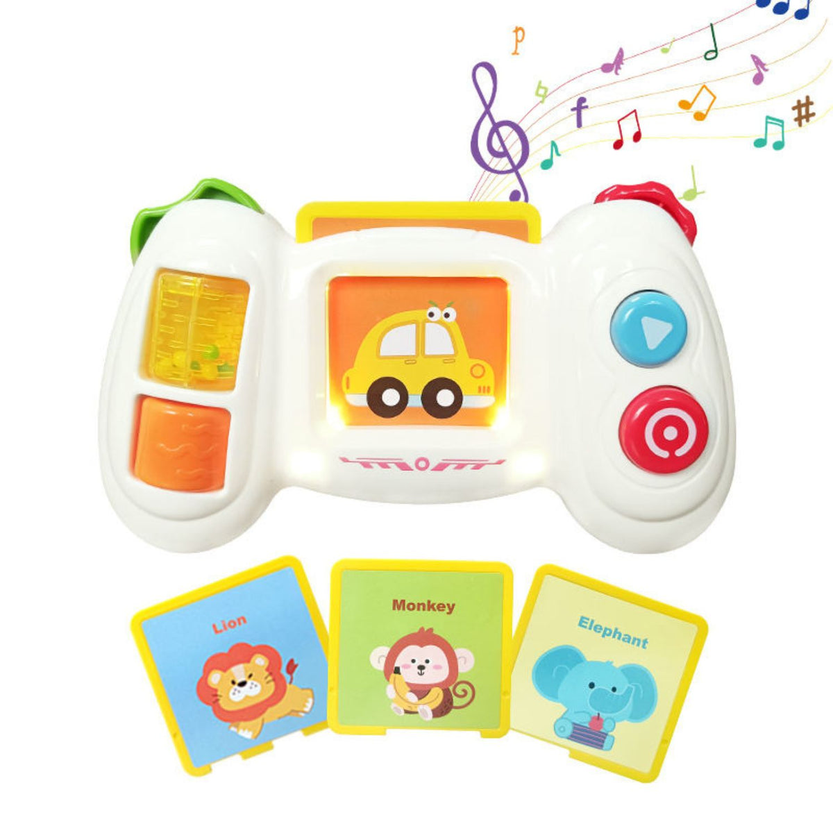Baby Musical Learning Toy with Flash Cards Interactive Sound Game Console Educational Toy 18M+ - Little Kooma
