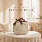Little Bear Newborn Baby Gift Set – Cotton Muslin Summer Essentials with Keepsake Suitcase