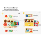 Wooden Activity Box – Montessori Learning Toy with Multiple Activities for Toddlers, Educational Busy Board for Kids Ages 3 Years + - Little Kooma
