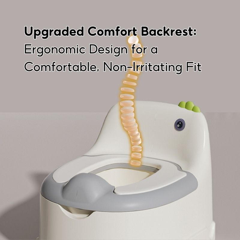 Baby Toddler Infant Boy Girl Plastic Cute Dinosaur Potty Training Seat Potty Toilet Chair With Closing Lid - Little Kooma