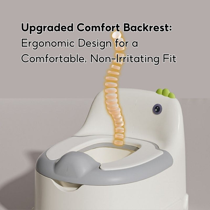 Baby Toddler Infant Boy Girl Plastic Cute Dinosaur Potty Training Seat Potty Toilet Chair With Closing Lid - Little Kooma